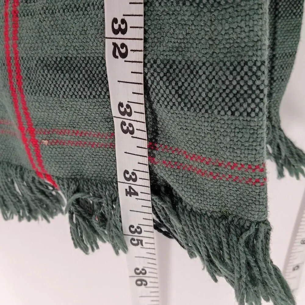 Hearth & Hand Magnolia Signature Plaid Table Runner Green Red Christmas 14x72